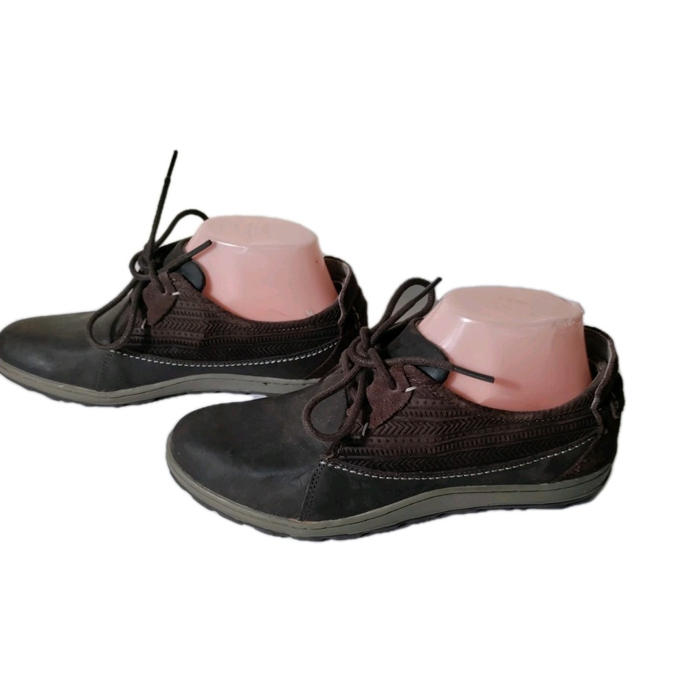 Merrell Ashland Leather Lace‎ Up Sneaker Shoes Size 7 Women's Brown Nubuck